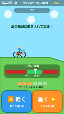 ギアチェンジのゲーム画面