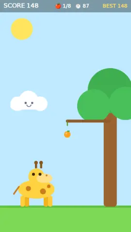 キリンの首のゲーム画面
