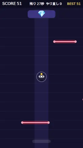 レーザー忍び足のゲーム画面