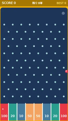 プリンコのゲーム画面