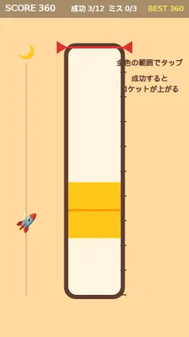 パワーゲージのゲーム画面