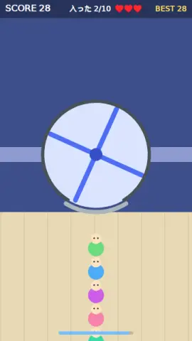回転ドア（タイミング）のゲーム画面