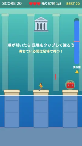 潮の神殿のゲーム画面